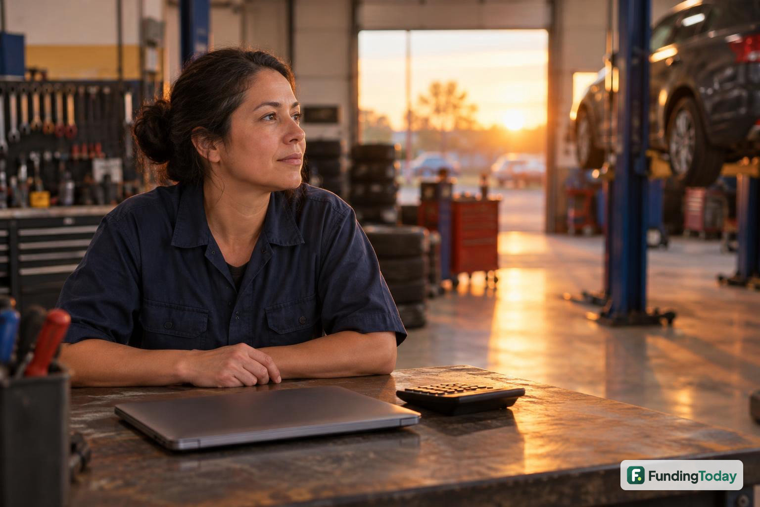 Small-business owner pausing to assess whether merchant cash advance daily payments fit operating needs